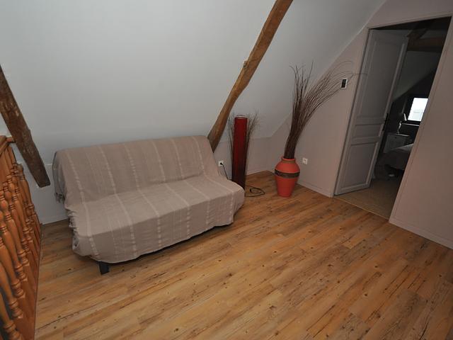 Mezzanine, coin détente sous la charpente